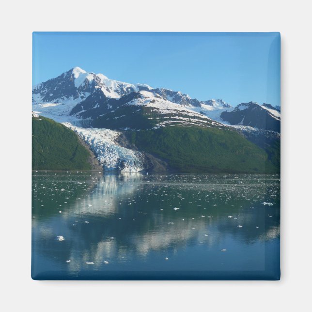 College Fjord II BeVacker Alaska Photography Magnet (Framsidan)