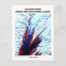 College Fjord Prince William Ljud Alaska Vykort