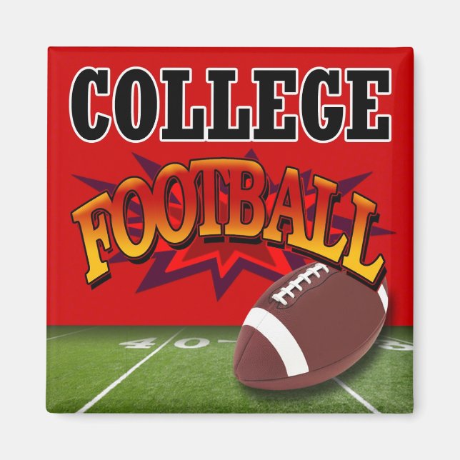 "College Football" av Cheryl Daniels Magnet (Framsidan)