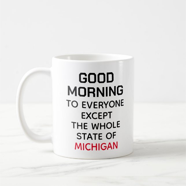 College Football, Bra morgon till alla utom Kaffemugg (Vänster)