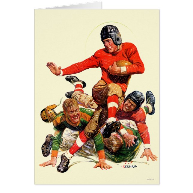 College Football Hälsningskort (Framsidan)