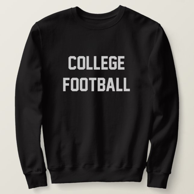 College Football-sweatskjorta Lång Ärmad Tröja (Design framsida)