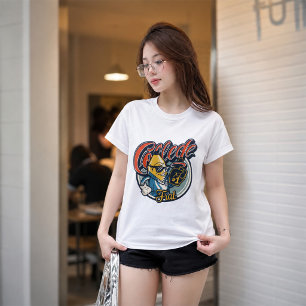 College Frat Banan Rolig Retro Grafisk T-Shirt