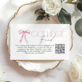 College Fund Qr Code Examen Rosa Slöja Tilläggskort