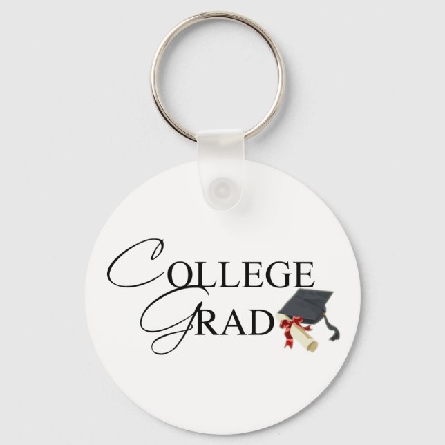 College Grad Keychain Nyckelring (Framsida)