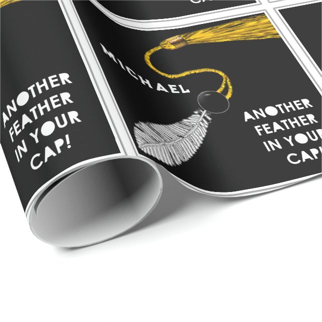 College Graduation Gift Presentpapper (Rullad Hörn)