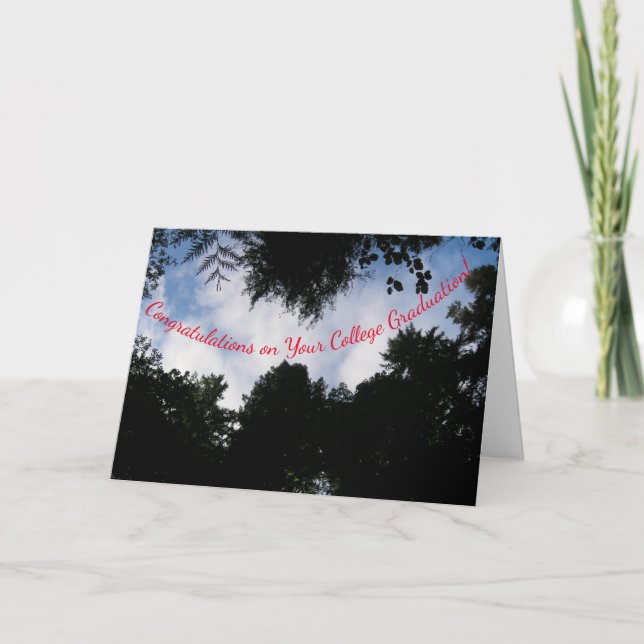College Graduation Önskemål Kort (Framsida)