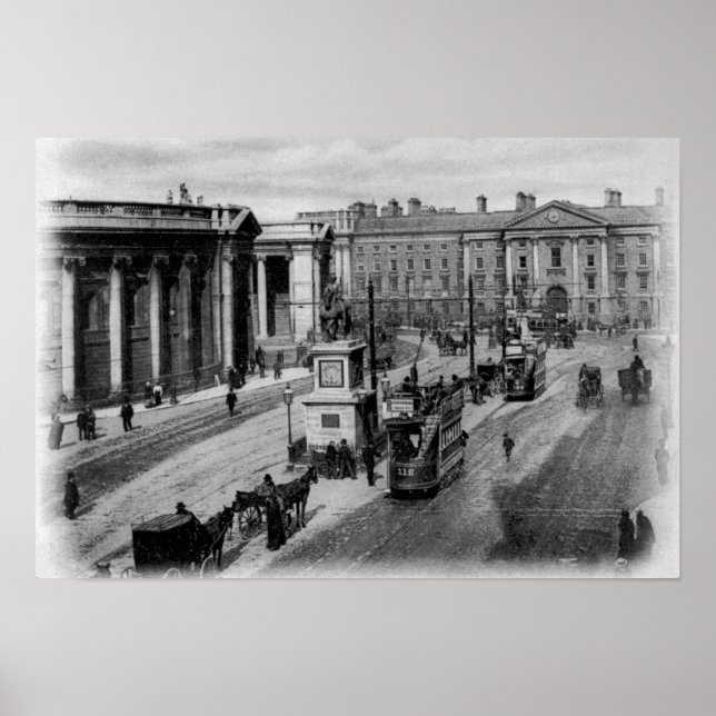 College Grönt, Dublin, 1900 Poster (Framsidan)