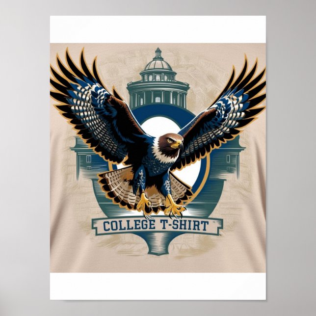 College: Hawk Logotyp Poster (Framsidan)