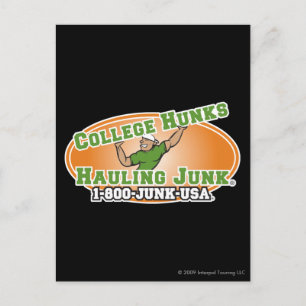 College Hunks Hauling Junk Officiell Logotyp Vykort