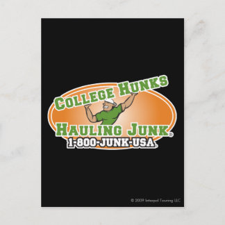 College Hunks Hauling Junk Officiell Logotyp Vykort
