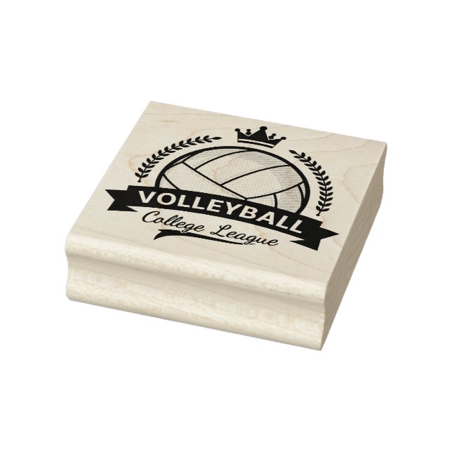 College League Volleyball Rubber Frimärke Stämpel (Stämpel)
