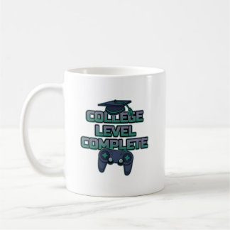College Level Complete Gamer Graduation Neon Kaffemugg
