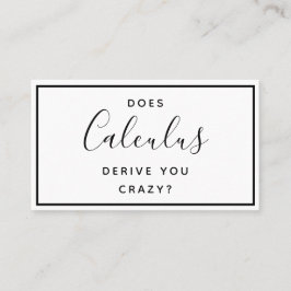 College Math Tutor - ett fantastiskt Affärskort Visitkort