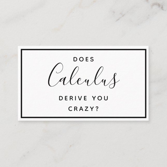 College Math Tutor - ett fantastiskt Affärskort Visitkort (Framsida)