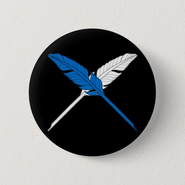College of Saint Monica Populace-emblem Knapp (Framsida)