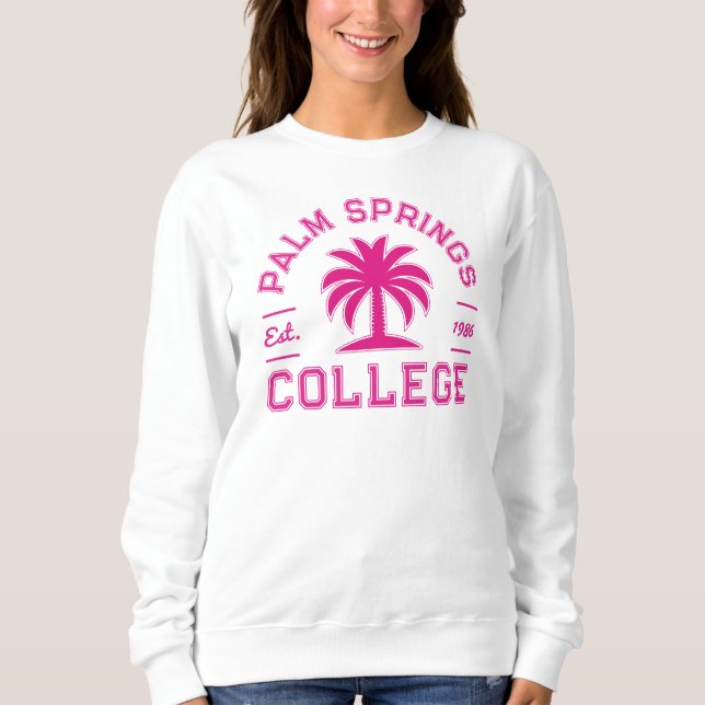 College - Palm Springs - Pink T Shirt (Framsida)
