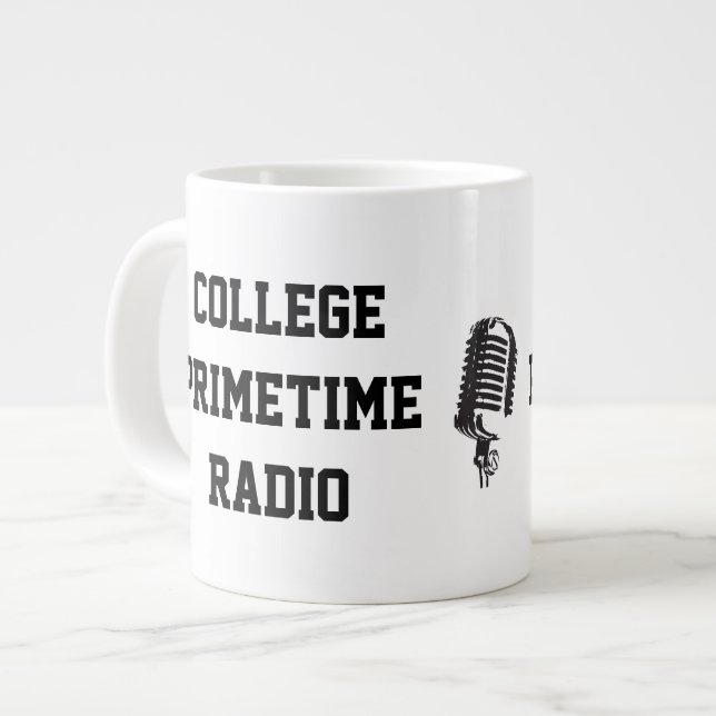 College Primetime Radio Jumbo Mugg (Framsida vänster)