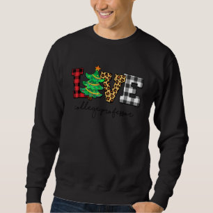College Professor Kärlek julfamilj Pajamas Fa Lång Ärmad Tröja