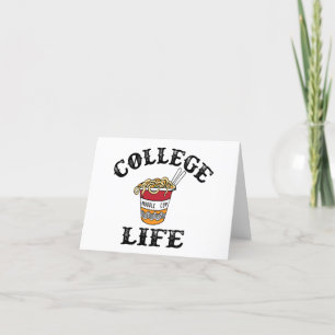 College Ramen Helgkort