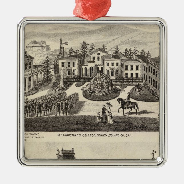 College, skola, Benicia Julgransprydnad Metall (Framsidan)