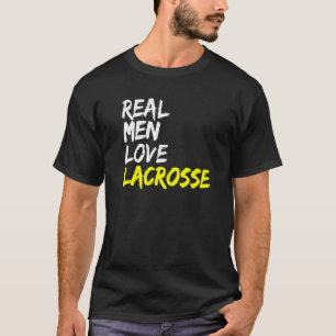 College Sports Lacrosse Player som säger Real Mana T Shirt