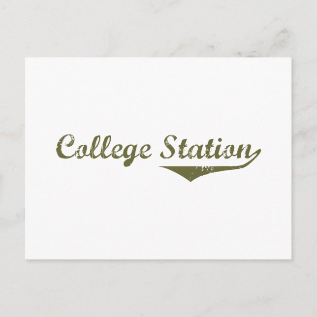 College Station Revolution t shirts Vykort (Framsida)