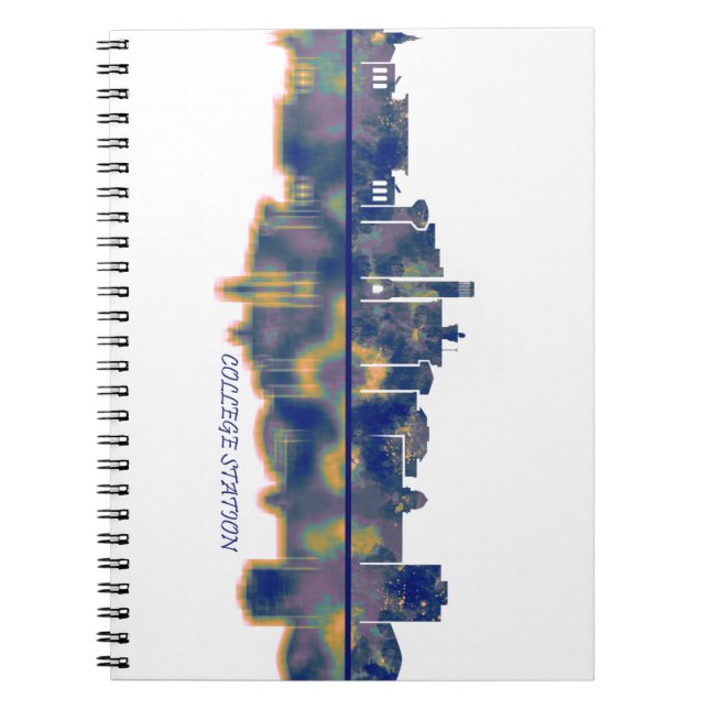 College Station Skyline Anteckningsbok (Framsidan)