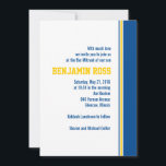 College Stripe Bar Mitzvah-inbjudan Inbjudningar<br><div class="desc">Denna sportiga Bar Mitzvah-inbjudan sätter tonen perfekt för er familjs speciella tillfälle.</div>