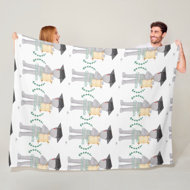 College Student Fleecefilt (På plats)