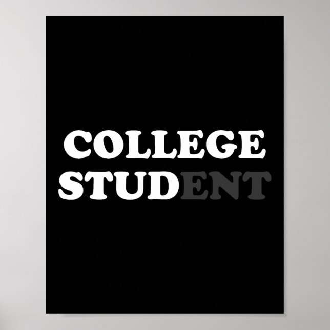 College Student Gifts För manar College Stud Sarca Poster (Framsidan)