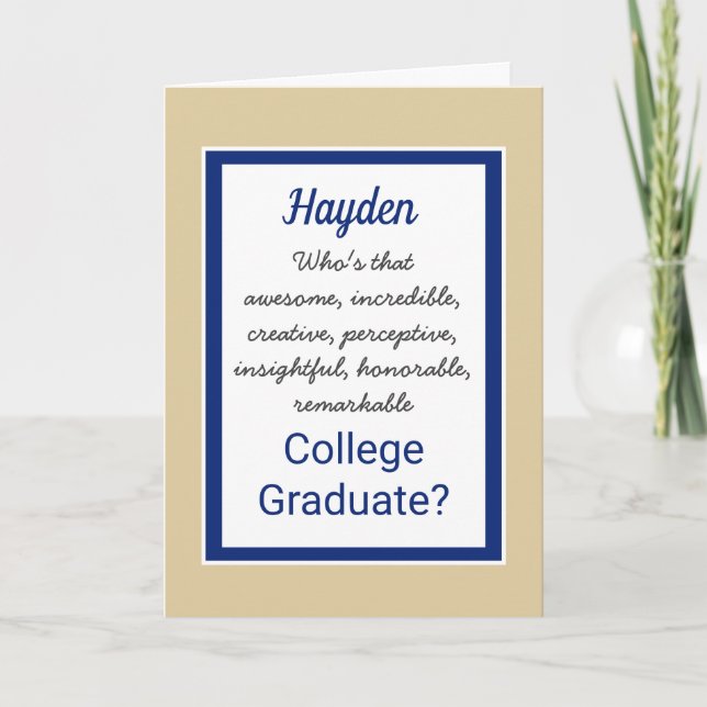 College Student Grattiss-kort Kort (Framsida)