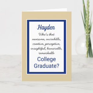 College Student Grattiss-kort Kort