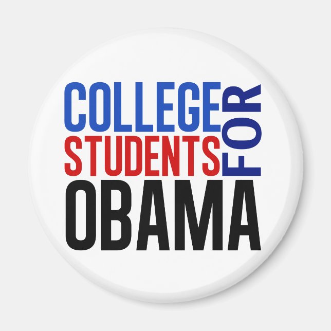 College Studenter för Obama Magnet (Framsidan)