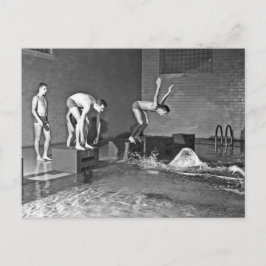 College Swimmers Vykort