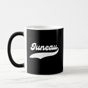 College Universiteten stil Juneau City Alaska whit Magisk Mugg
