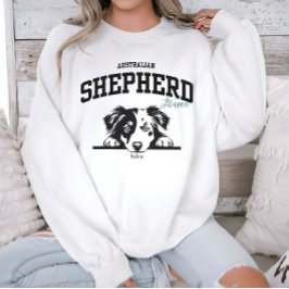 College Varsity Australian shepherd Mamma Hund äls T Shirt