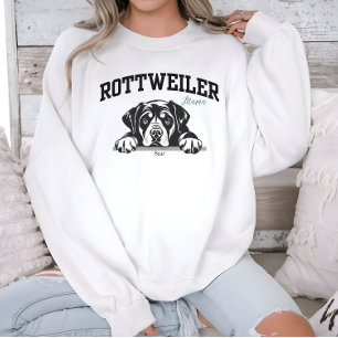 College Varsity Script Rottweiler Mamma Hund älska T Shirt