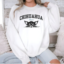 College Varsity Stil Script Chihuahua Mamma T Shirt
