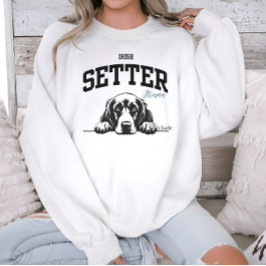College Varsity Stil Script Irish Setter Mamma T Shirt