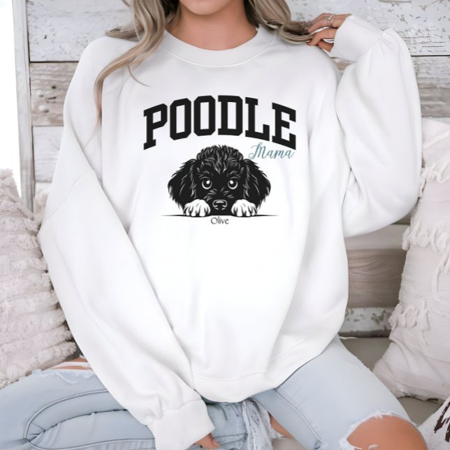 College Varsity Stil skript Pudel Mamma T Shirt (Skapare uppladdad)