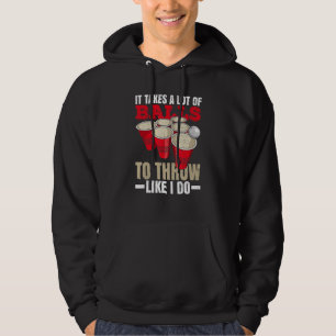 Collegefest Beer Pong För En Beer Pong Mästare Hoodie