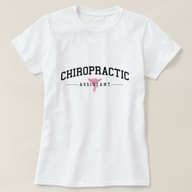 Collegiate Chiropraktic Assistant T-Shirt (Design framsida)