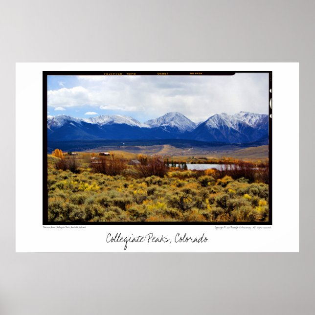 Collegiate Peaks, Colorado Poster (Framsidan)