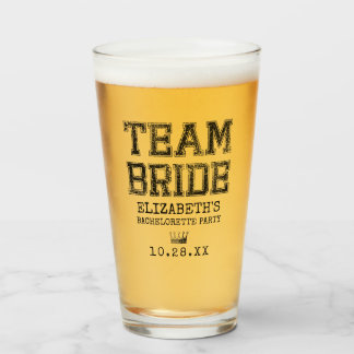 Collegiate Team Bride Bachelorette Party Glaskopp