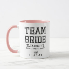 Collegiate Team Bride Bachelorette Party Mugg