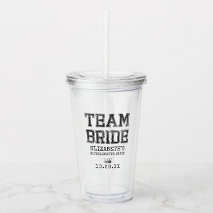 Collegiate Team Bride Bachelorette Party Take Away Mugg