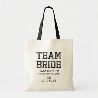 Collegiate Team Bride Bachelorette Party Tygkasse
