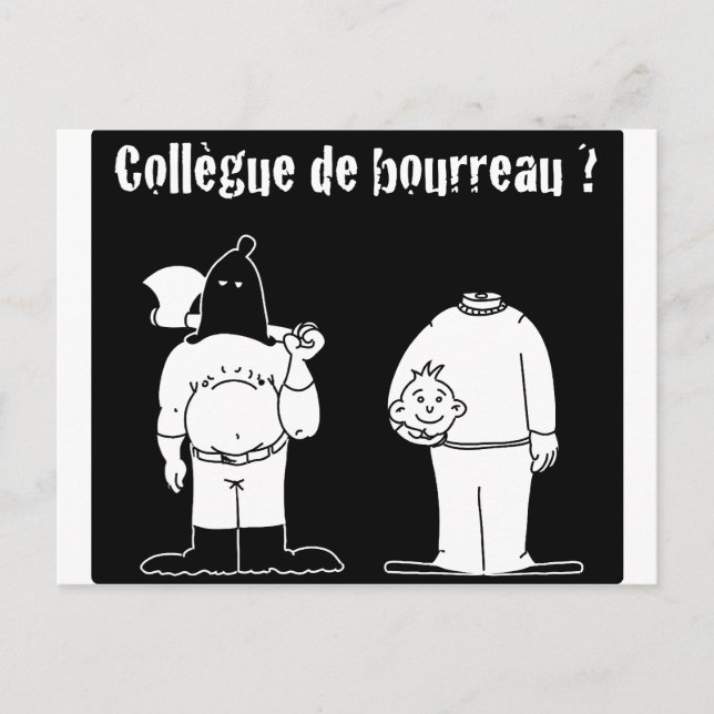 Collègue de Bourreau (Francois Ville & Gdb Gdblog) Vykort (Framsida)