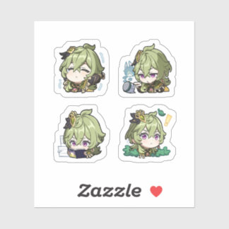 Collei Genshin Impact 4 Pack Stickerark Extra P Klistermärken
